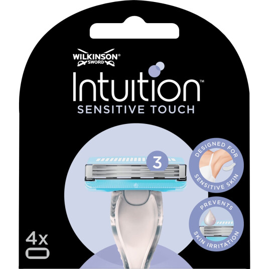 Wilkinson Sword Razor Blades Woman Intuition SENSITIVE Touch 4 pcs. Wilkinson Sword Razor Blades Woman Intuition SENSITIVE Touch 4 pcs.