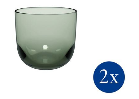 Villeroy & Boch Like vannglass 28 cl 2-pakning Sage