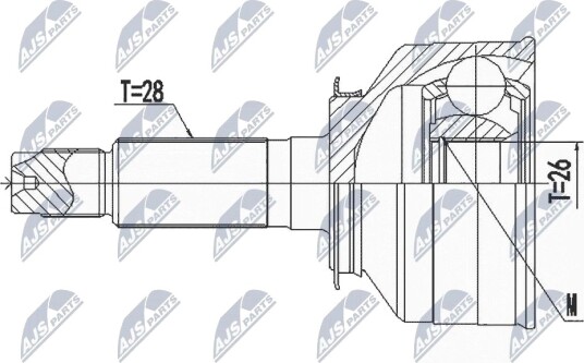 Nty Drivknute drivaksel NTY NPZ KA 366