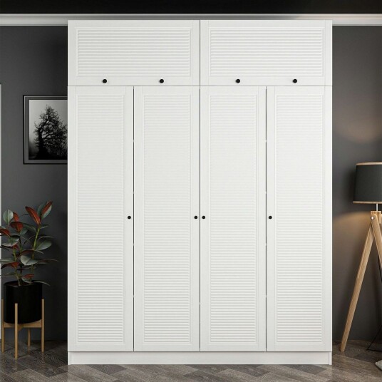 Fruitland Garderobe 180 cm - Hvit