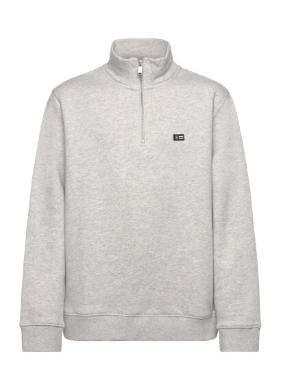 Lexington Clothing Terry Organic Cotton Half Zip Sweater Grey 158 164 Lexington Clothing Terry Organic Cotton Half Zip Sweater Grey 158 164