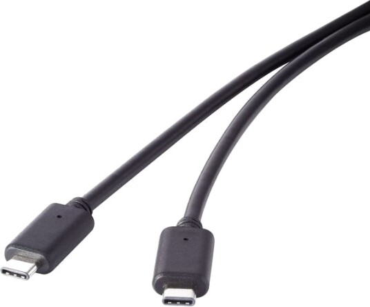 Renkforce Rf-4381074 1,5 M Usb C Usb C Usb 3.2 Gen 2 3.1 Gen 2 20000 Mbit/S Sort