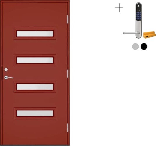 Ytterdør Swedoor Clever-Line+ Rago med Yale Doorman Classic Home