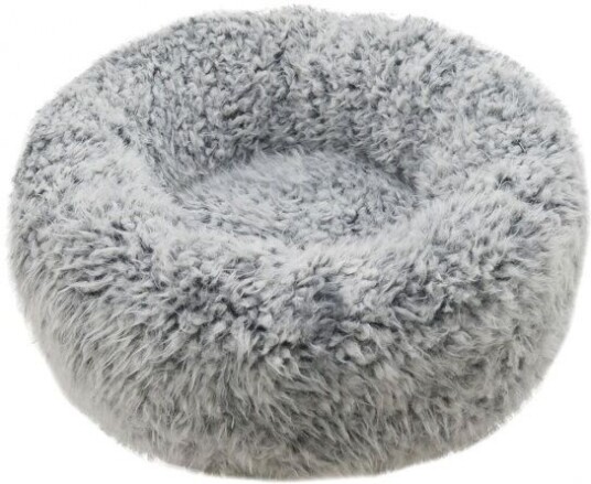Rosewood Rund Fluffy Hundeseng/Katteseng Grå (S) Rosewood Rund Fluffy Hundeseng/Katteseng Grå (S)