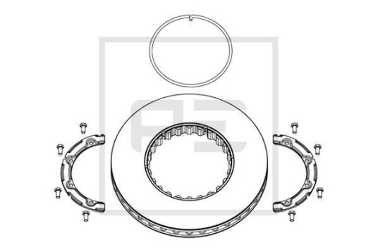 Bremseskive PETERS ENNEPETAL 146.222-00A Bremseskive PETERS ENNEPETAL 146.222-00A