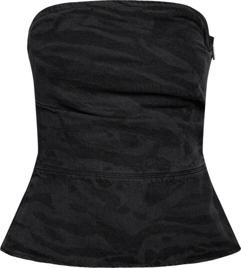ROTATE | Zebra Denim Top | 32 ROTATE | Zebra Denim Top | 32