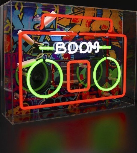 Locomocean Bom Box neonskilt