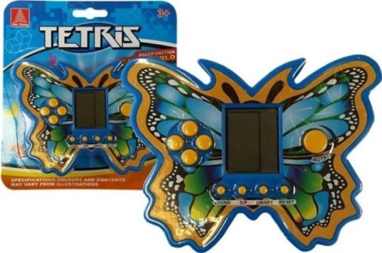 Lean Sport Electronic Game Tetris Blue Butterfly