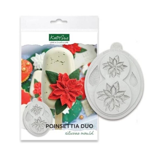 Katy Sue Mould Poinsettia Duo Katy Sue Mould Poinsettia Duo