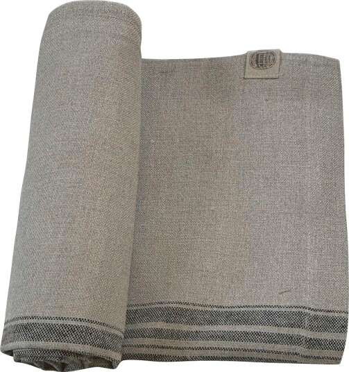 Lovely Linen   Bordløper Heritage i presset lin   Beige