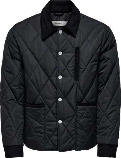 ONLY & SONS Onsjohnny Quilt Jacket Otw - Black - XXL