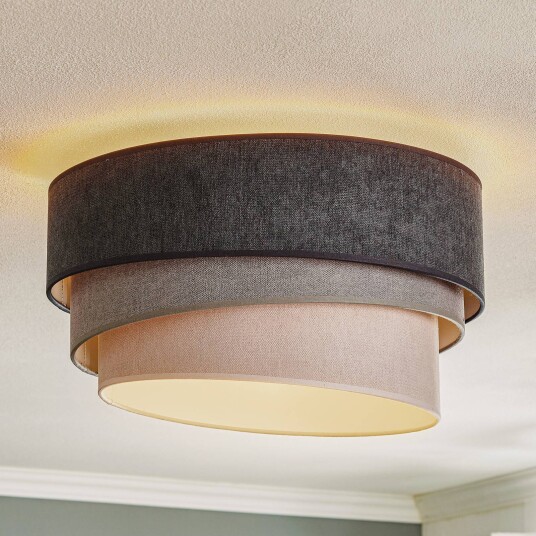 Duolla Taklampe Pastell trio Ø 45cm i 3 gråtoner
