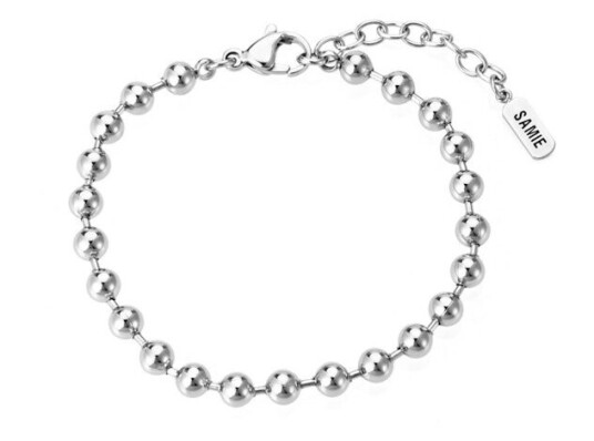 Bead Bracelet Rustfritt stål 18-21 cm Bead Bracelet Rustfritt stål 18-21 cm