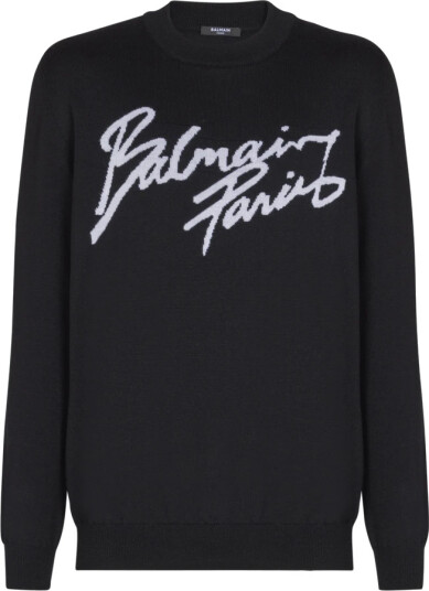 Balmain Herre Strikkevarer Svart XL,