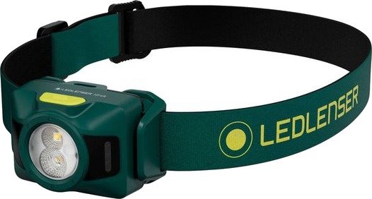 Ledlenser Hodelykt HF4R - 650 lm / Oppladbar, Grønn