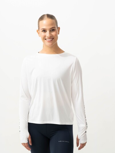 Röhnisch Team Logo Long Sleeve Hvit XXL