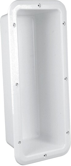 Boks for brannslukker åpen 2 kg hvit 204x474 mm 154x424 mm 120 mm Boks for brannslukker åpen 2 kg hvit 204x474 mm 154x424 mm 120 mm