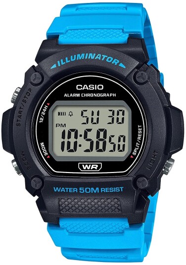 Casio Herreklokke W 219H 2A2VDF Classic LCD/Resinplast Ø47 mm