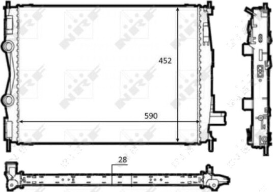 Radiator NRF 58540 Radiator NRF 58540