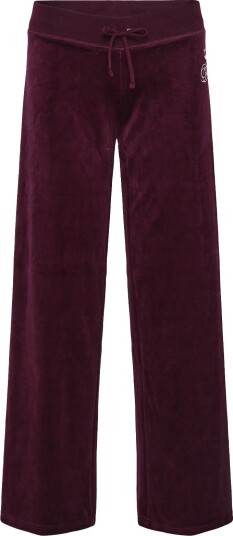 Juicy Couture Script Rebelle Og Straight Pant Burgundy M