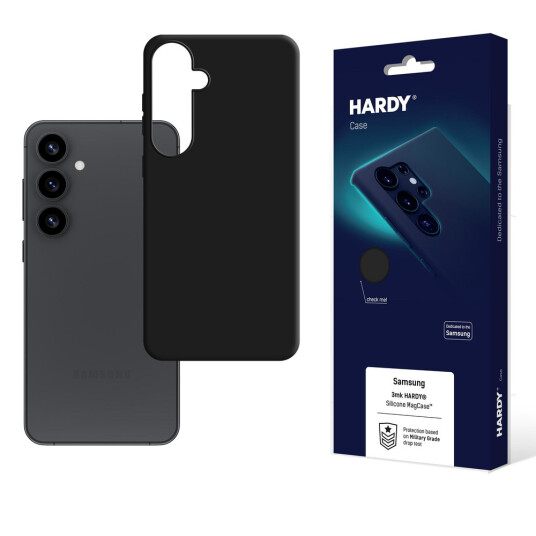3mk Hardy MagSilicone deksel for Samsung Galaxy S25+ Svart 3mk Hardy MagSilicone deksel for Samsung Galaxy S25+ Svart