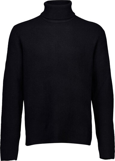 Lindbergh Rib L/S Roll Neck Sweater CHARCOAL S