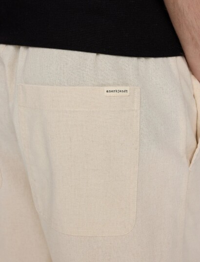 Anerkjendt Akjames Cot/Linen/Vis Ela Shorts Beige L