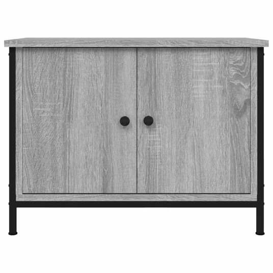 vidaXL TV-benk med dører grå sonoma 60x35x45 cm konstruert tre vidaXL TV-benk med dører grå sonoma 60x35x45 cm konstruert tre
