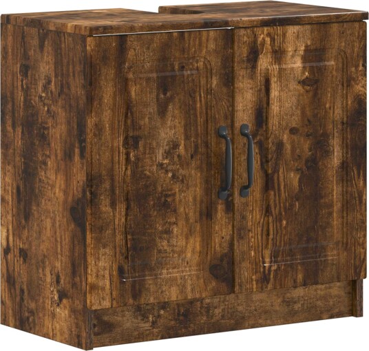 vidaXL Baderomsvaskeskap UTRECHT Røkt Eik 59,5 x 31,5 x 59 cm