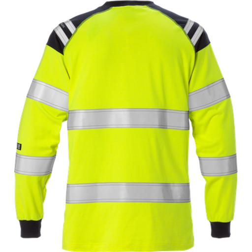 Fristads T-Shirt Flamestat Dam 7097 Tflh Klass 3 Varselgul/marinblå L