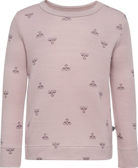 Hummel Genser   Ull/Viskose   HmlMini   Cloud Grå   Hummel   8 år (128)   Genser   Rosa