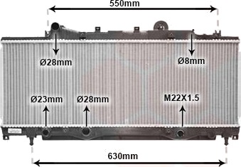 VAN WEZEL 17002149 Radiator motorkjøling