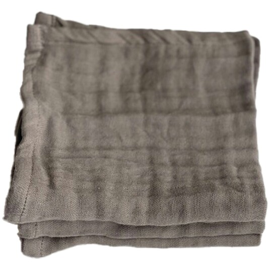 The Organic Company Fine Ansiktshåndklær 30x30 cm 3 pk Clay The Organic Company Fine Ansiktshåndklær 30x30 cm 3 pk Clay