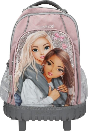 TOPModel 0013317 Trolley Skolesekk - 50x34x24 Cm - Rosa, Grå - 6+ År