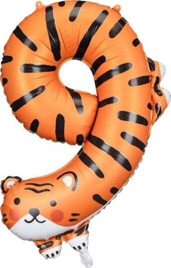 9 Tallet Tiger Folieballong