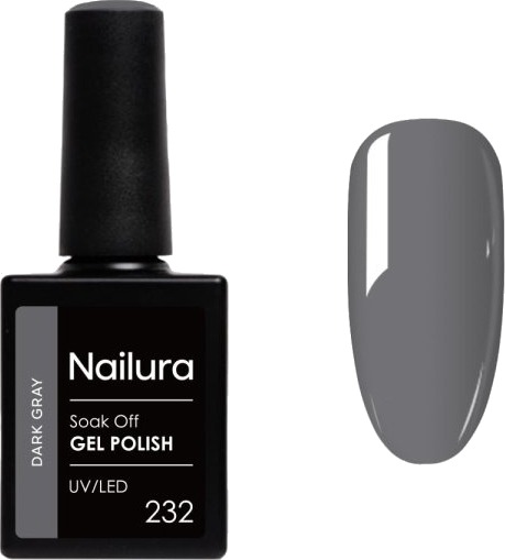 Nailura Gel Polish 232 – Grafittgrå – 10 ml