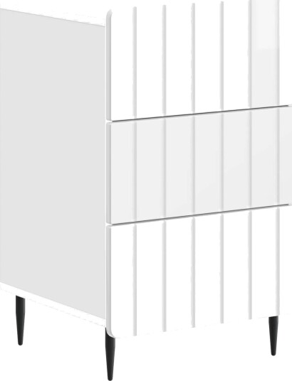  Nattbordskap Høgglans hvit 43x 41 x 68 cm Konstruert tre
