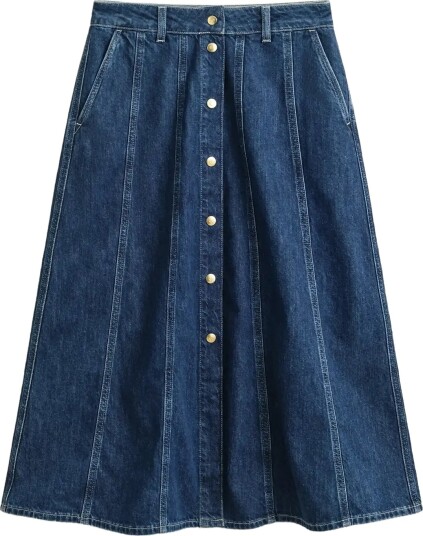 Gant Flared Denim Skirt Blue 34