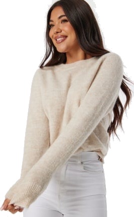 SELECTED FEMME Lulu LS Knit O-Neck Beige L