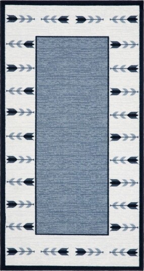 Tulpan Flatvevd Matte 80x200 cm - Blå