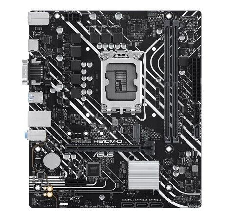 ASUS H610M-D Micro ATX Hovedkort med LGA1700 Socket og DDR5 RAM