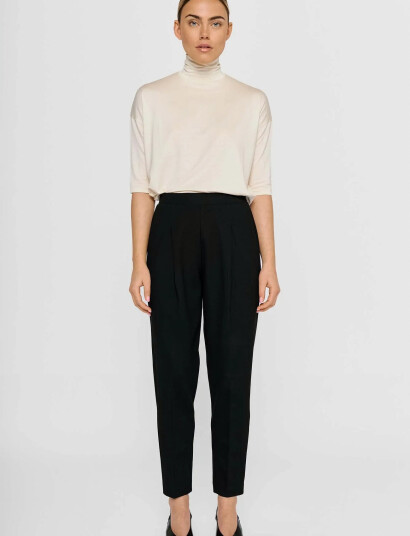 Residus Lee Pleat Pant - Black - XL