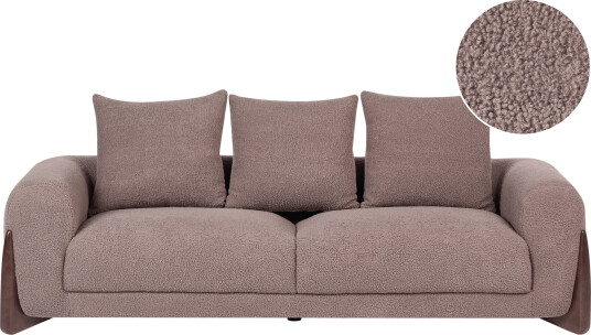 3 seters sofa Vinliden Mørkebrun brun