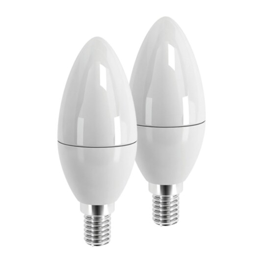 AIRAM LED-pære E14 4,9W 2700K 470 Lumen 2-Pakning