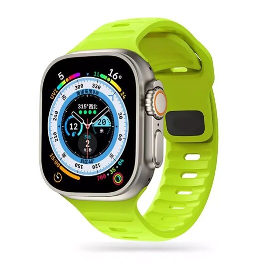 Tech-Protect Apple Watch (42/44/SE/45/49mm) Iconband Tech-Protect Line Silikon Reim - Lime