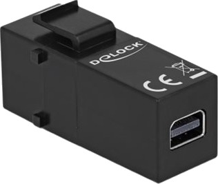 Delock Modulinnlegg Mini-Displayport Svart