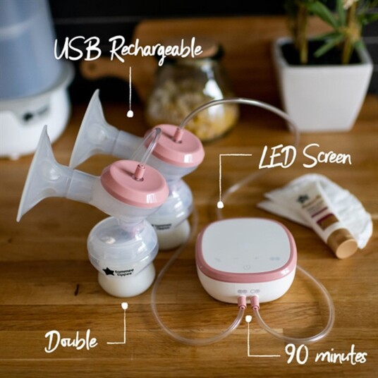 Tommee Tippee Dobbel Elektrisk Brystpumpe Tommee Tippee Dobbel Elektrisk Brystpumpe