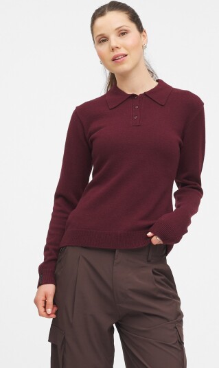 Twentyfour Marte Ullmix genser Burgunder 38