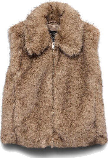 Vero Moda   Vest av juksepels Vmgloria Short   Brun