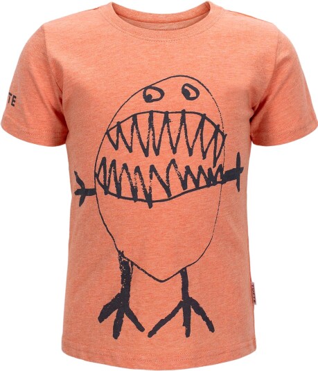 Tufte Wear Kids Eco Monster Tee 134 Blazing Orange / Vintage Indigo 134 140 Tufte Wear Kids Eco Monster Tee 134 Blazing Orange / Vintage Indigo 134 140